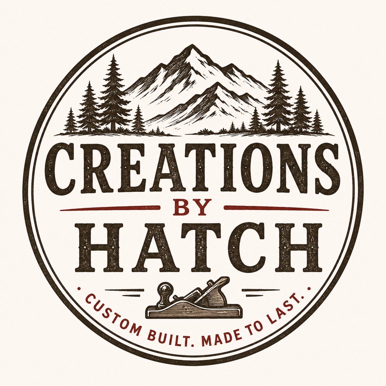 Creations by Hatch mountain logo